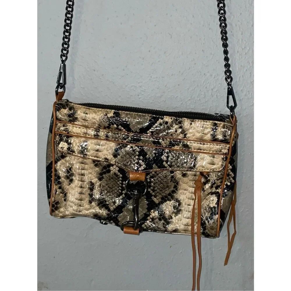Rebecca Minkoff Snake Skin Crossbody bag with Dust Bag EUC - Picture 3 of 16